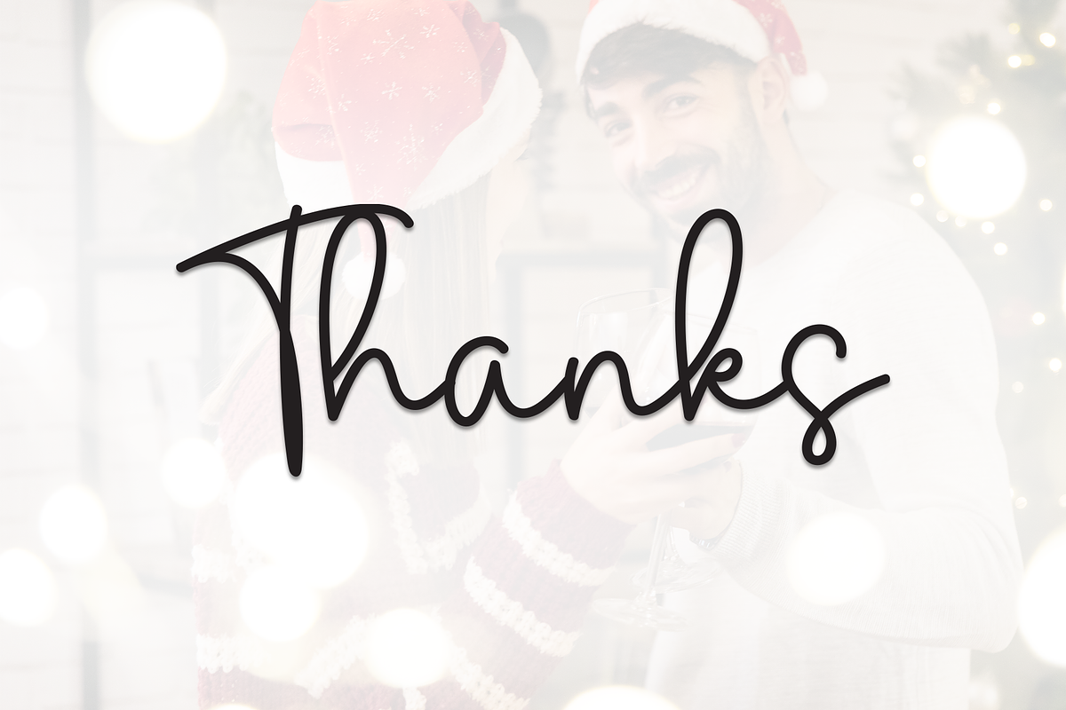 Romantic Christmas | Script Font, a Handwritten Font by Scratchones (Photo 8 of 8)