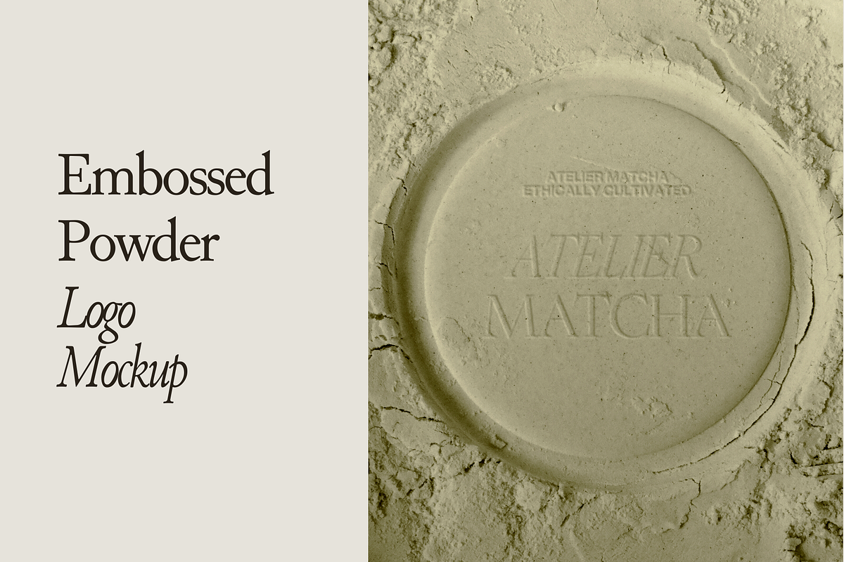 Embossed Powder Logo Mockup 02, an Advertising Mockup by Duet Atelier (Photo 1 of 4)