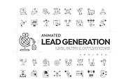 Animated Lead Generation Icons, a Solid Icon by Prosymbols (Thumbnail 1 of 8)