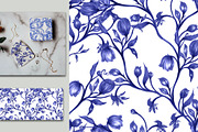 9 JPG/ Classic flower, Chinoiserie, a Pattern Graphic by Theraphosath (Thumbnail 9 of 12)