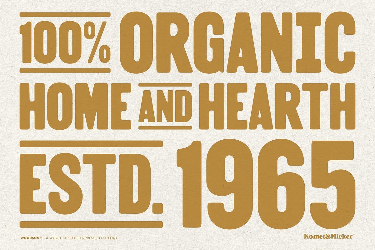 The Wood Type Font Bundle, a Font by Komet & Flicker (Photo 8 of 13)