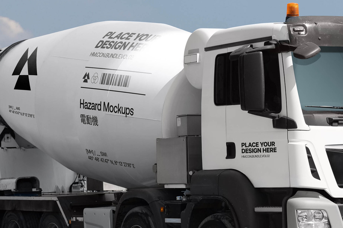Construction Truck Mockup, an Advertising Mockup by HAZARD MOCKUPS (Photo 5 of 8)
