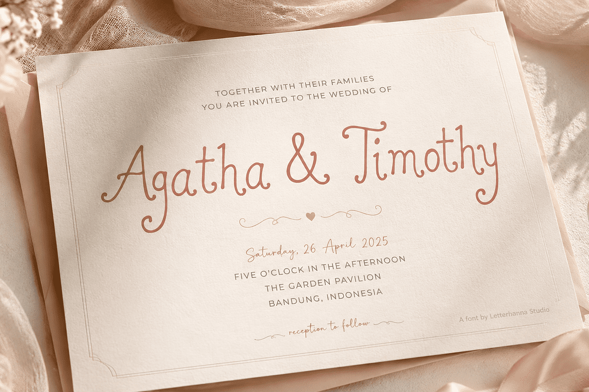 Springwish: A Whimsical Curly Font, a Handwritten Font by Letterhanna Studio (Photo 2 of 9)