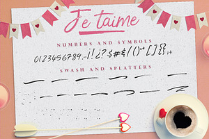 Je T'aime - Handmade Font BONUS!!