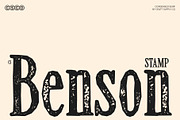 CS Benson Stamp, a Serif Font by Craft Supply Co. (Thumbnail 1 of 8)