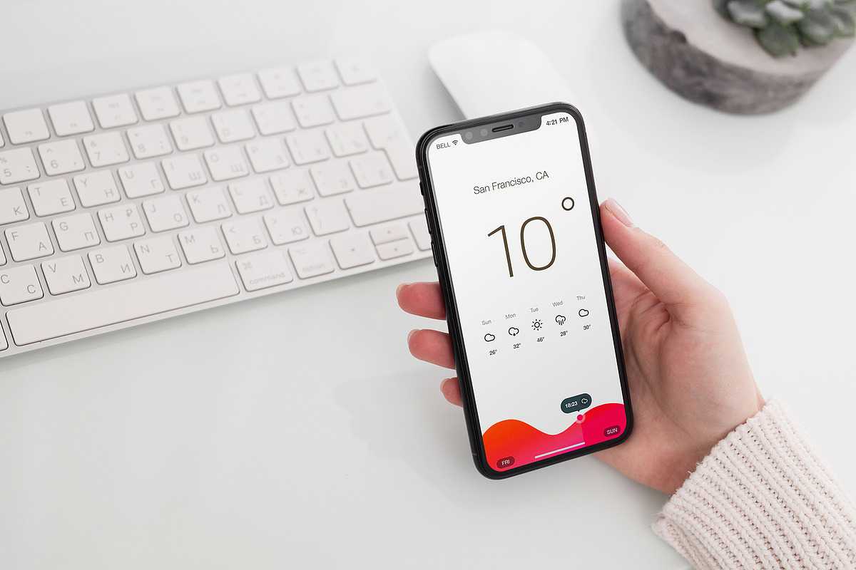 iPhone X Mock-Up's, an iPhone Mockup by Dikarte.Store (Photo 5 of 14)