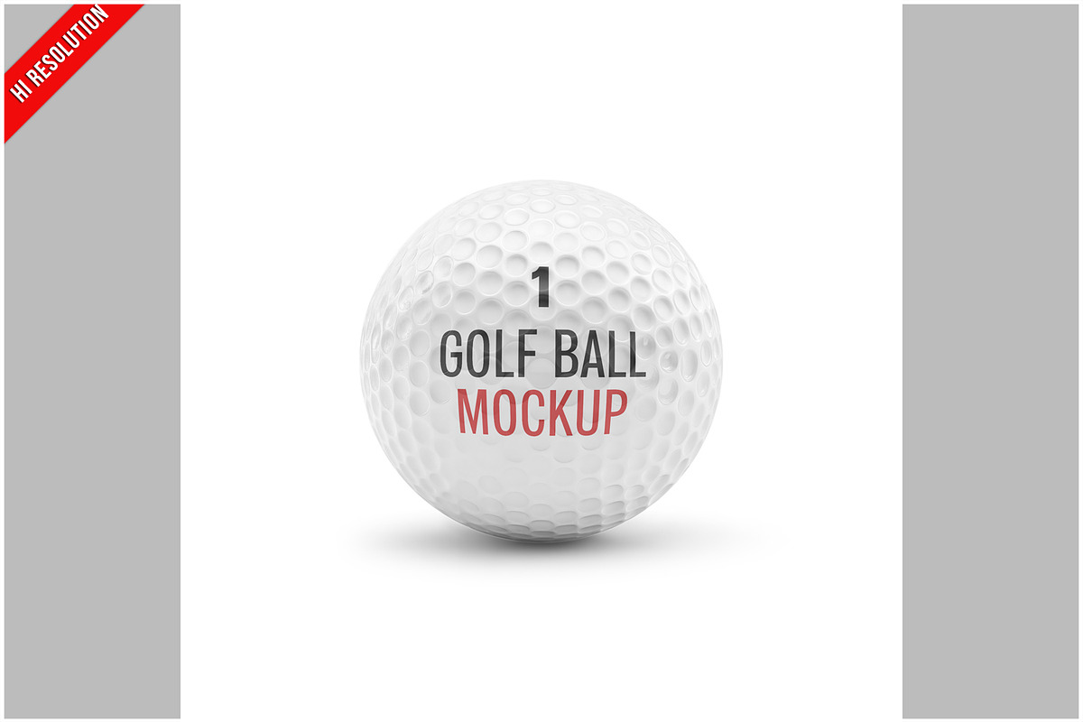 Golf Ball Mockup, a Product Mockup by Bruno's Shop (Photo 1 of 3)