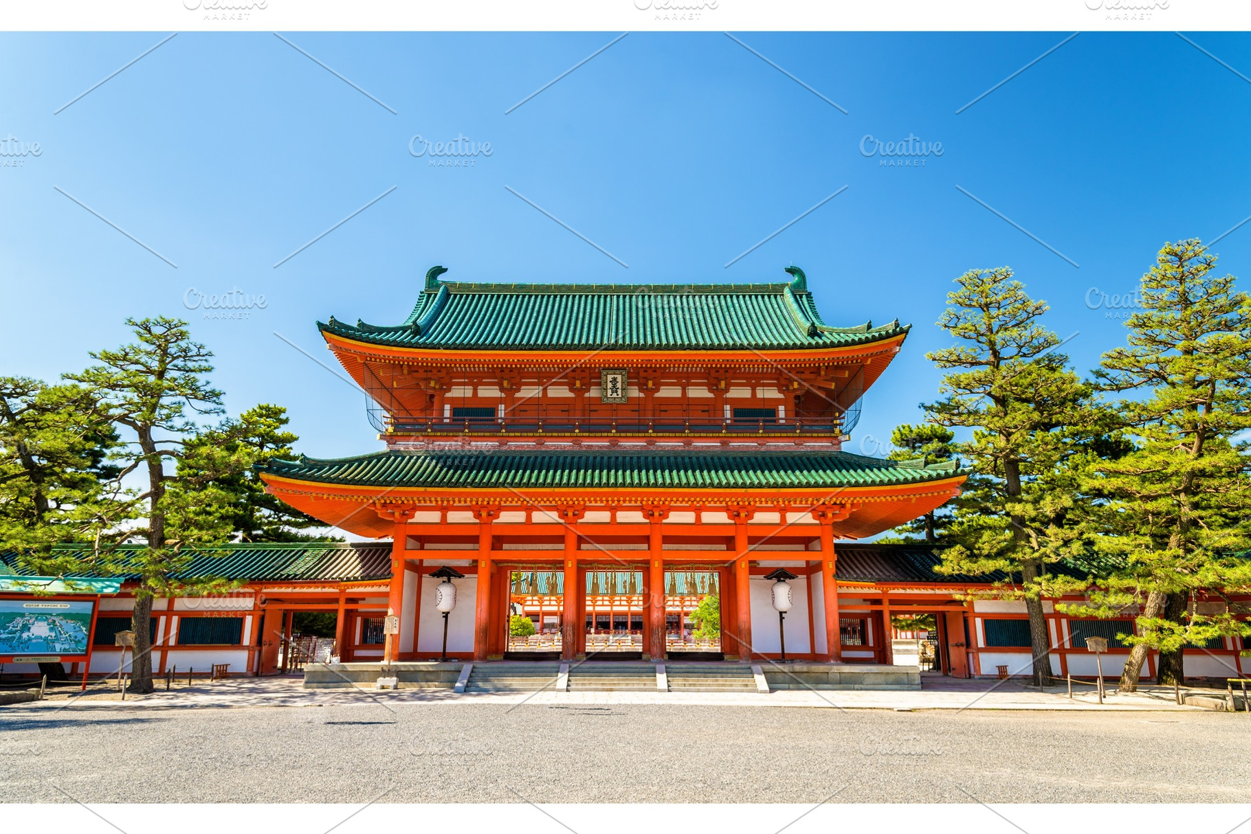 Otenmon, the Main Gate of Heian Shrine in Kyoto, an Architecture Photo by Leonid Andronov