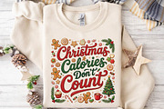 Christmas Calories Don’t Count PNG, a Seasonal Illustration by DreamPrint404 (Thumbnail 6 of 6)