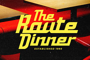 Racken Retro Futurism Display Font, a Script Font by Letterhend Studio (Thumbnail 6 of 9)