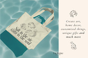 Line Beach Vibes – Summer Clipart, a Decorative Illustration by La Petite Line Art (Thumbnail 7 of 13)