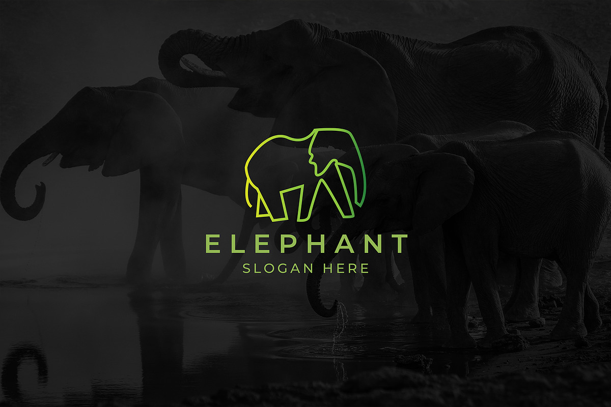 Elephant Logo Minimal Design, a Branding & Logo Template by M9 Design (Photo 6 of 6)