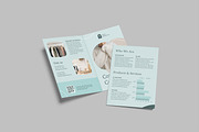 A5 Bifold Brochure Mockup, an Advertising Mockup by lamorastudio (Thumbnail 9 of 12)