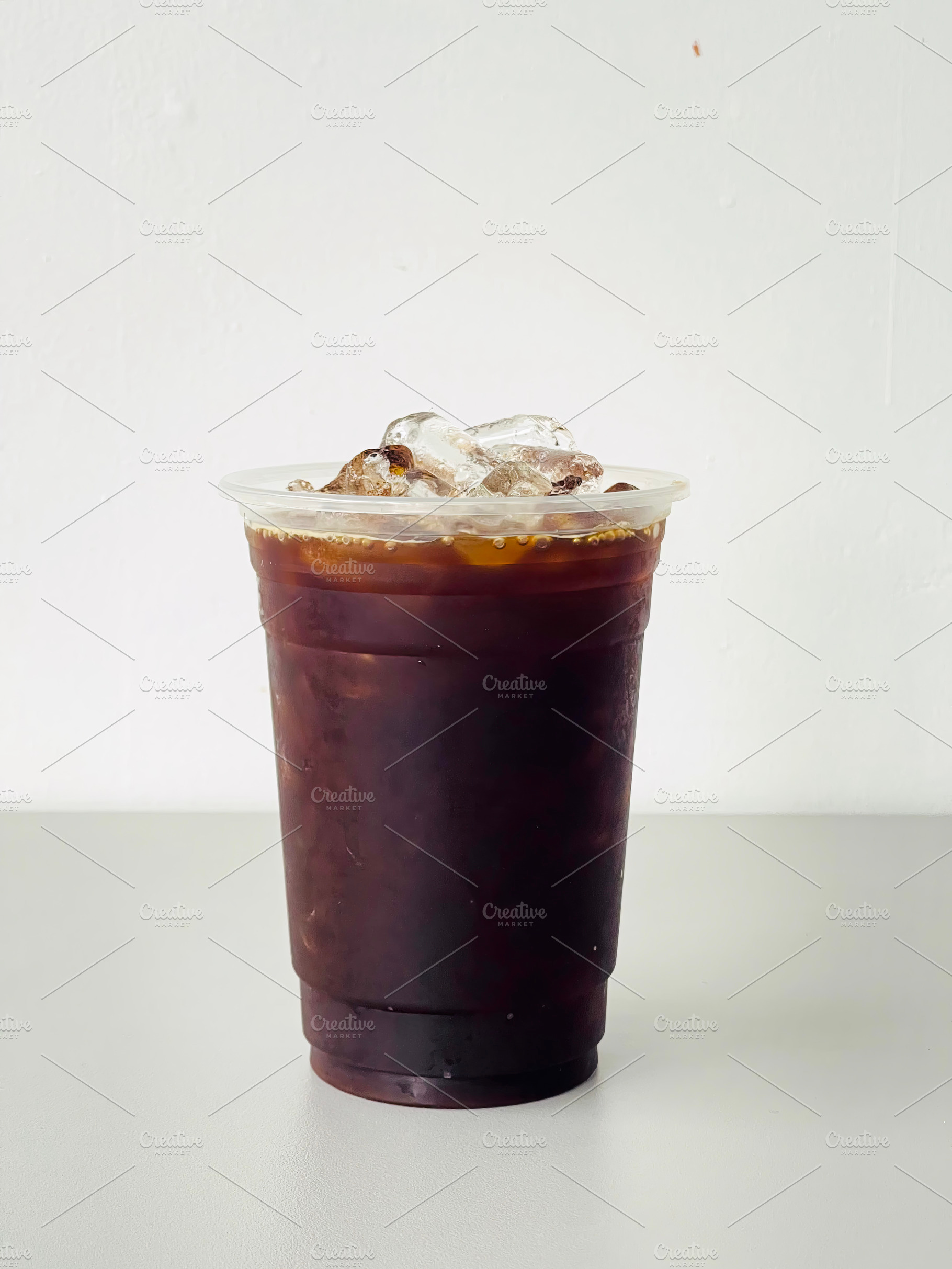 Iced coffee, Americano, espresso, a Food & Drink Photo by Kiss me flamingo