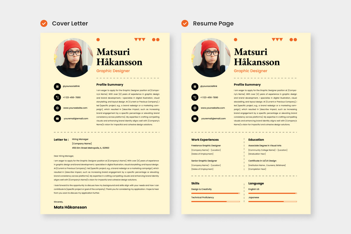 CV Resume Graphic Designer V3, a Resume Template by productype1 (Photo 2 of 3)