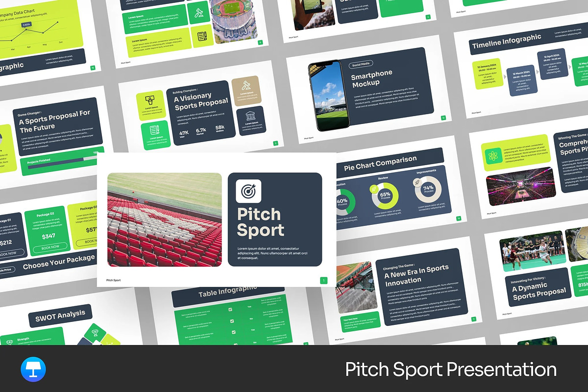 Pitch Sport Keynote, a Presentation Template by Fit-tee (Photo 1 of 2)