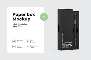 Opened Box W/ Vape Pen Mockup