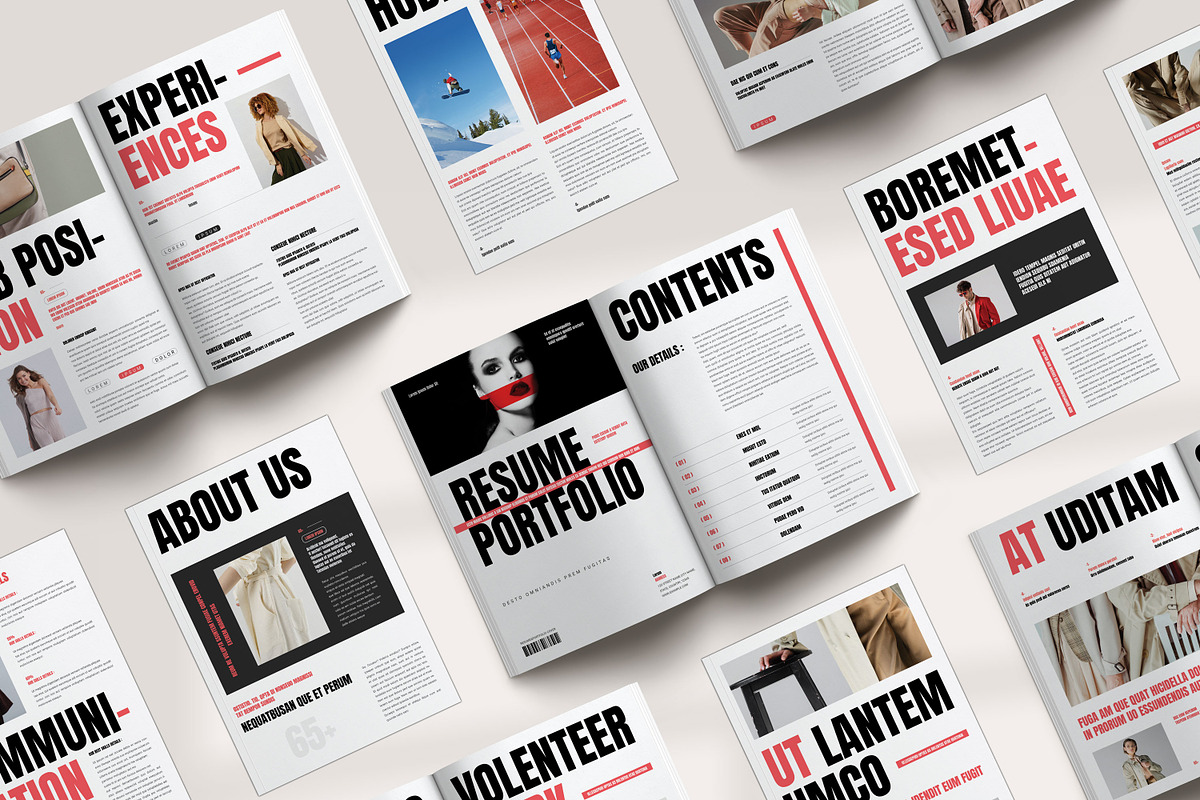 Resume Portfolio Brochure Template, a Magazine Template by PrintIdea (Photo 2 of 5)