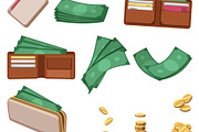 Cash, open wallets, banknotes, a Finance Illustration by Things for designers (Thumbnail 2 of 3)