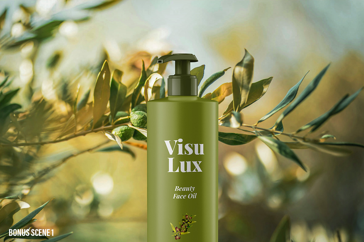 Cosmetic Pump Bottle Mockup 5 Views, a Cups & Container Mockup by Illusiongraphic (Photo 7 of 22)