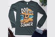 Summer Dog Digital Shirt Design, a Graphic by Vector Portal (Thumbnail 3 of 5)