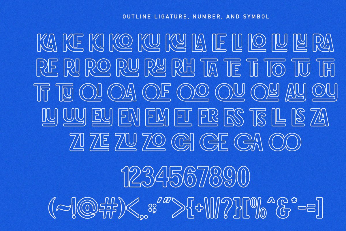 Chiroto - Ligatures Retro Font, a Sans Serif Font by Say Studio (Photo 13 of 13)