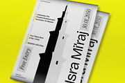 Gray Isra Mi'raj Flyer Set, a Flyer Template by graphicook (Thumbnail 2 of 3)
