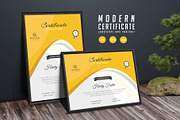 106. Modern Certificate Template, a Stationery Template by CreativeRezwan (Thumbnail 1 of 3)