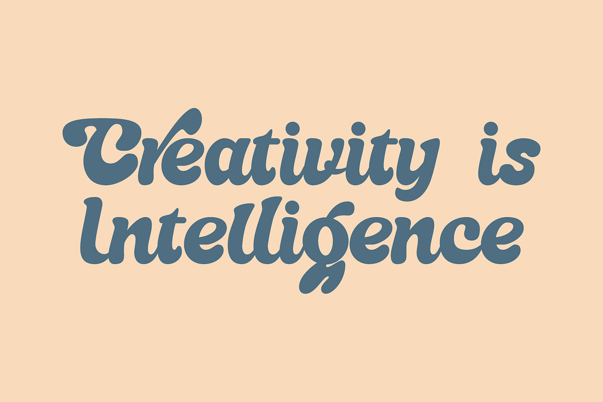 Bright Live - Retro Script Font, a Script Font by HeyFonts (Photo 7 of 9)