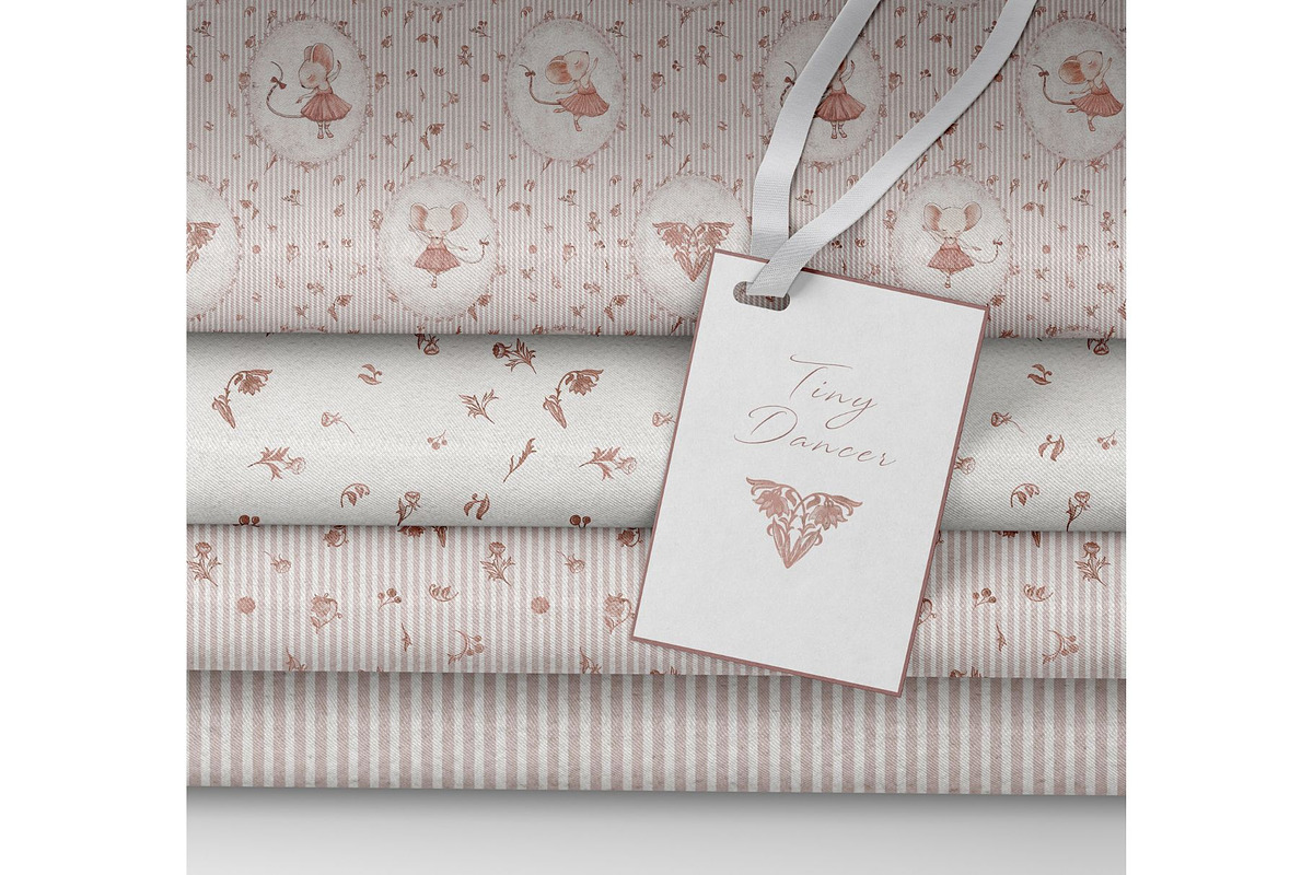 Tiny Dancer Cute Seamless Pattern, a Pattern Graphic by MouseGrey (Photo 4 of 11)