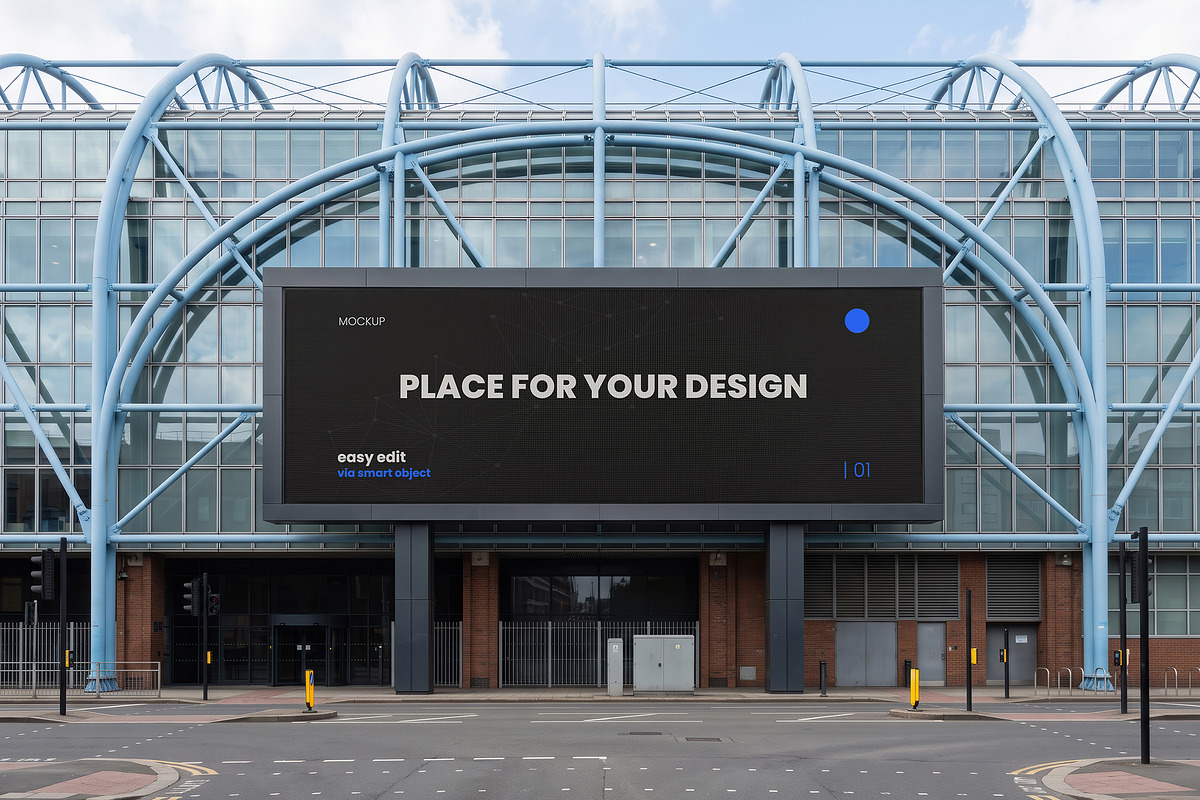 Stadium Big Sign Screen Mockups, an Advertising Mockup by Luuqas Design (Photo 2 of 3)