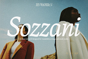 Sozzani | A Clean Text Serif, a Serif Font by Jen Wagner Co