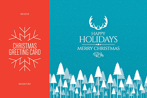Christmas and New Year greeting card