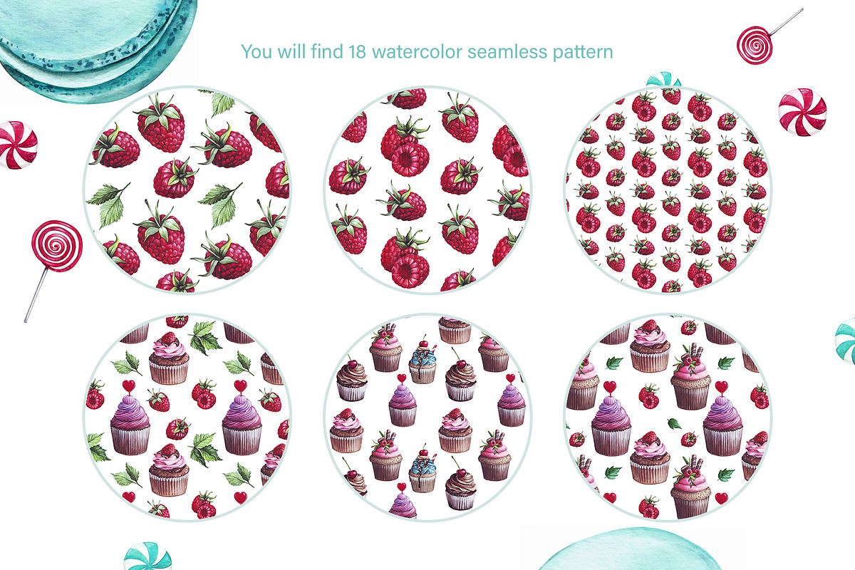 Watercolor Candy shop, an Illustration by YuliaBiser (Photo 6 of 9)