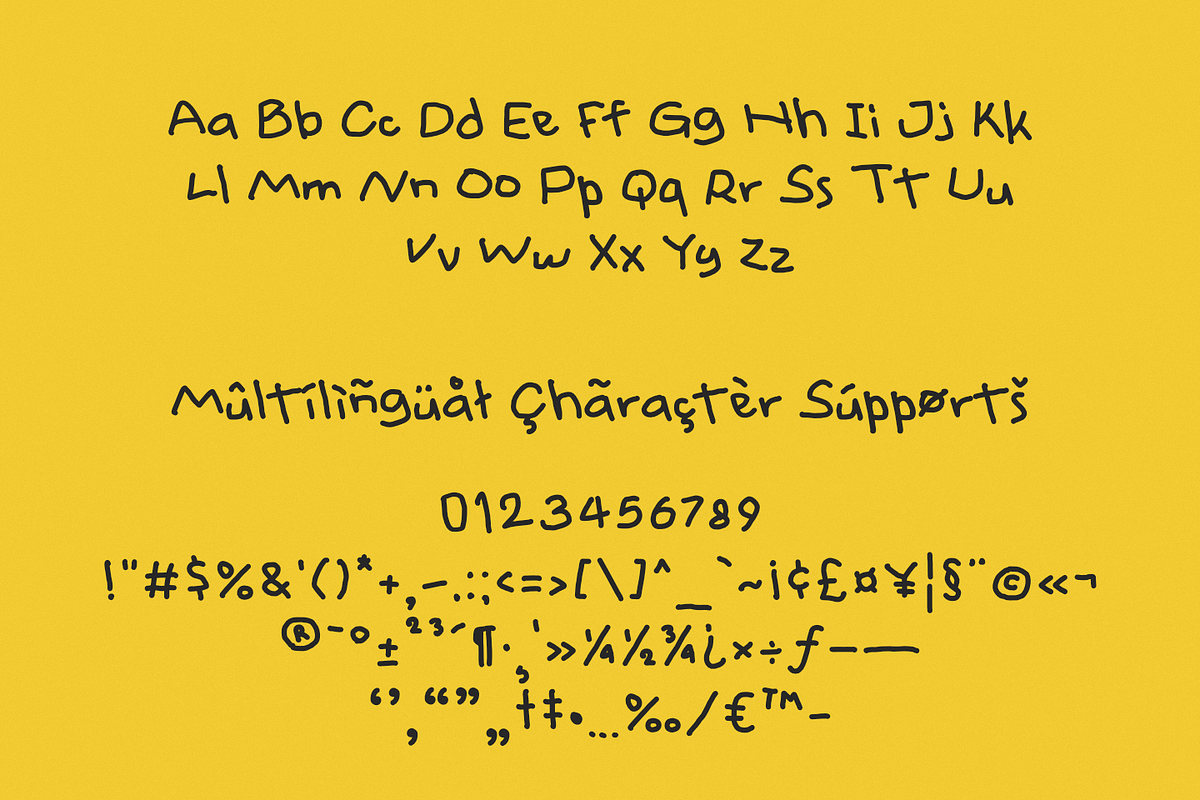 Hackynote – Playful Note Font, a Handwritten Font by TypeTasty Font (Photo 4 of 10)