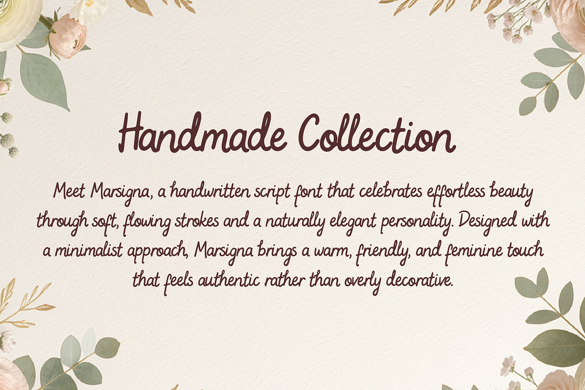 Marsigna - Simple Feminine Timeless, a Script Font by HypeWorksCo (Photo 16 of 18)