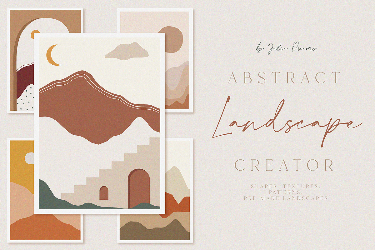 Abstract Landscape Creator, an Object Graphic by Julia Dreams