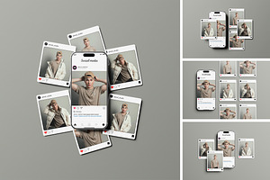 High Quality Social Media Mockup, a Product Mockup by AKMAL STUDIO