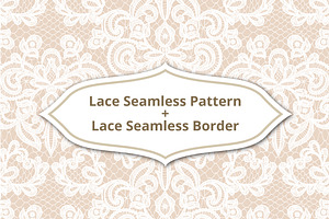 Lace Seamless Pattern & Border.