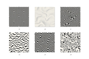 Wavy Seamless Patterns Collection