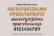 WoolenPlaid Autumn Cozy Playful Sans, a Sans Serif Font by Struvictory.art (Thumbnail 5 of 9)