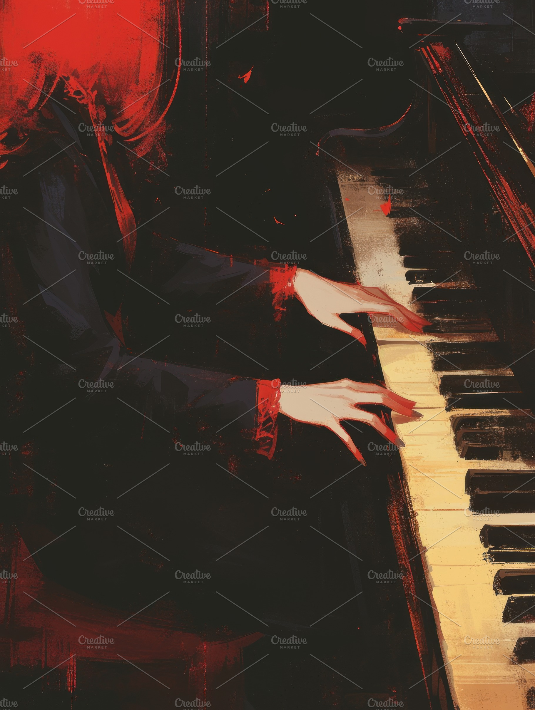 woman playing piano, a Photo by Pictures for you!!!!!!!!!