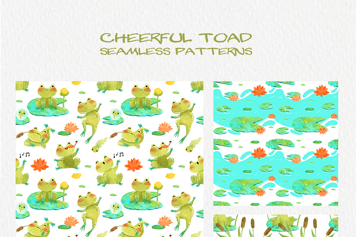 Cheerful Toad, Frog clipart, an Animal Illustration by LukaJreym (Photo 10 of 10)