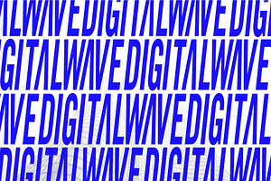 DIGITAL WAVE - ITALIC CAPS FONT