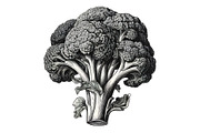 Fruits and Vegetables Black Engraved, a Food Illustration by JeksonGraphics (Thumbnail 4 of 5)