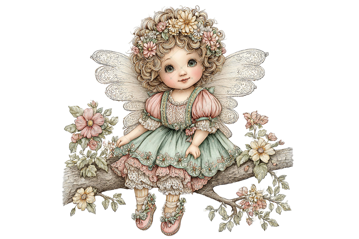 Fairy Girl Clipart PNG, a Seasonal Illustration by Memories By Lea (Photo 8 of 18)