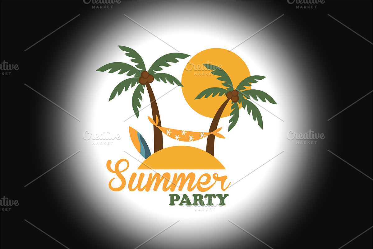 summer party beautiful logo, a Branding & Logo Template by Amazing crafter