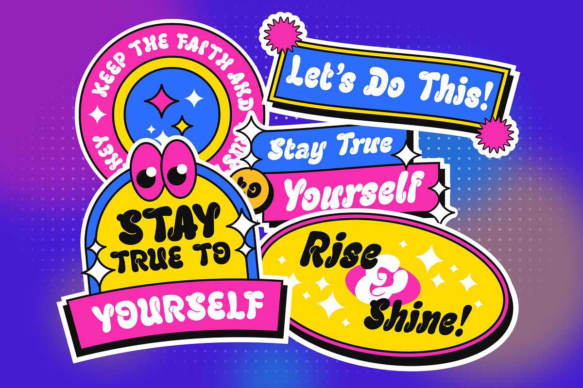Chewy Geewy - A Groovy Bubbly Font, a Symbol Font by agnyhasyastudio (Photo 5 of 15)