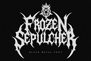 Frozen Sepulcher | Black Metal Font, a Blackletter Font by Masyafi Studio (Thumbnail 1 of 8)