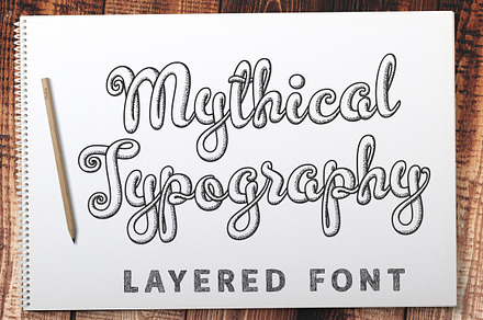 Mythical Typography | Stipple Shade